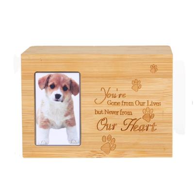 China Viable in bamboo wooden pet dog cat dog pet products cinerary coffin wholesale bamboo animal running products for sale