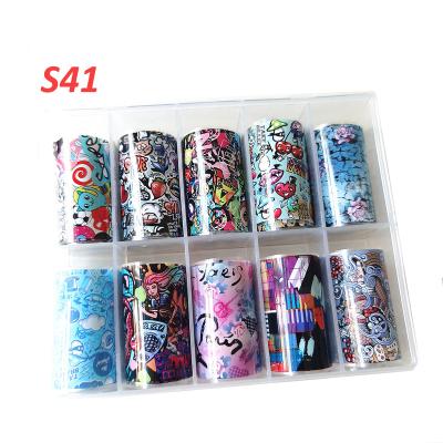 China Nail Beauty Products Wholesale Animal Nail Art Sticker 3D Laser Leopard Snakeskin Print Designer Nail Decoration Transfer Foil Sticker for sale