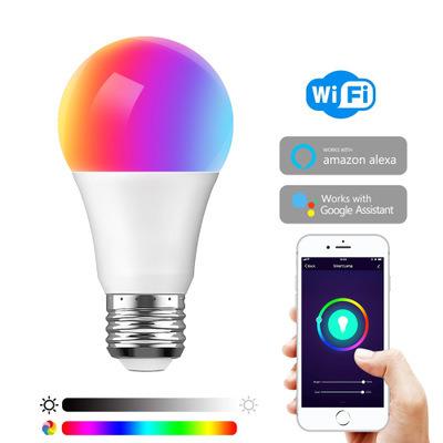 China Smart Life B22 E26 E27 Alexa Google Rgb Light Wifi Smart Bulb Music 9w 15w Tuya Voice Control Factory WiFi Remote Control for sale