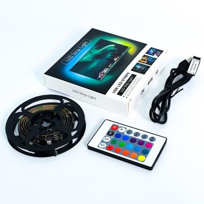 China Backlight TV 3m 4m 5050 30leds/M Rgb 5V FlexibleTV APP IR 24key Residential USB Control 2m Led Strip Light for sale