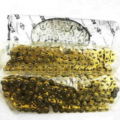 China Machinery Parts Standard Gold Plated Motorcycle Roller Chain 525 for sale