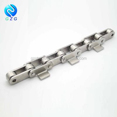 China Chain Conveyor Roller Machinery Parts Stainless Steel Double Pitch Attachment for sale