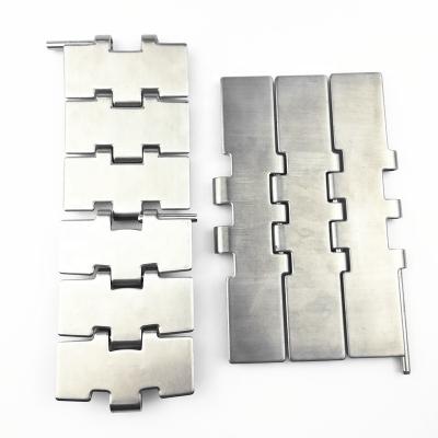 China High Quality Machinery Parts Stainless Steel Flat Surface As Slat Conveyor Chain With Plate for sale