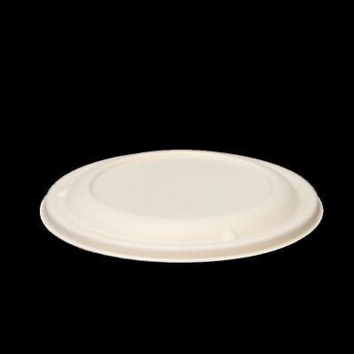 China Waterproof 6 Inch Biodegradable Sugarcane Pulp Dinner Plate Birthday Dinner Plate Dessert Dish Restaurant Party for sale