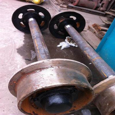 China Mining Or Underground Mining Use Ore Railway Car Wheels Cart Wheel Assembly for sale