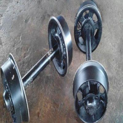 China Mining Or Railway Steel Trolley Wheels Narrow Gauge Mining Car Wheel Assembly Hot Sale for sale