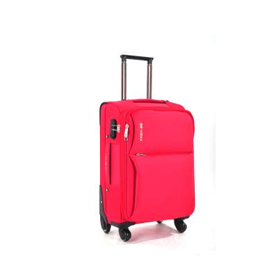 China Wholesale 600 Pcs 600D 3 D Fabric Lightweight Luggage Trolley Soft Luggage Set For Women for sale