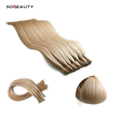 China 100% Long Lasting itip Hair Extension OEM Remy Human Hair Silky And Soft Virgin Human Hair Ponytail For Hair Salons for sale