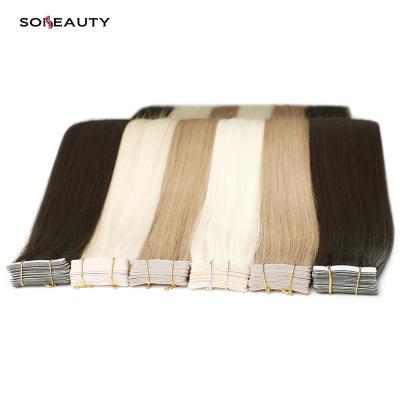 China Best Tape Hair Extension 100% Virgin Hair Silky Straight Wave Hair Color From Vietnam Factory for sale