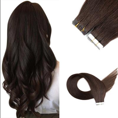 China Russian 100% Virgin Human Hair Tape In Hair Extension 14-24inch Weaves Custom Superb Tape Weft Hair for sale