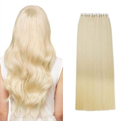 China Wholesale Blonde 100% Virgin Human Hair Tape Russian Remy Hair 100% Russian Tape In Hair Extensions for sale