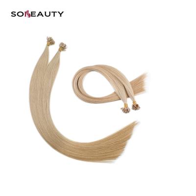 China High Quality Silky Straight Wave Pre Bonded Tip Extensions Remy Hair Extensions Keratin Nail Tip Hair u for sale