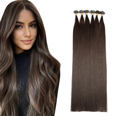 China Virgin Human Hair Ponytail Hair Products Virgin Human Hair Ponytail Top Nail Hair Cuticle Aligned Hair Tip Extensions U Tip for sale