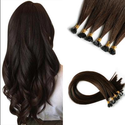 China Wholesale Cuticle Aligned Brazilian Human Hair Flat Extensions Unique Cuticle Aligned Remy Hair Italian Keratin U Technology Hair Vendor for sale