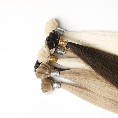 China Technology Factory Price Unique Cuticle Aligned Virgin Brazilian Hair Double Tip Straight Human Hair Tip Shedding Extension for sale