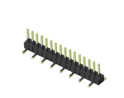 China PA6T Pitch 1.0mm Pin Header Single Row SMT Type Board To Board Connector Pin Connector for sale