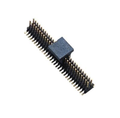 China PCB Board Connector 2X15 Posts 1.00mm Pin Header H=1.0 Double Row SMT Type, PA6T Material, Tape &reel Packing for sale