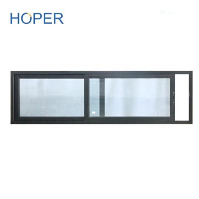 China Sliding Gray Color Glass Aluminum Sliding Windows For New House for sale