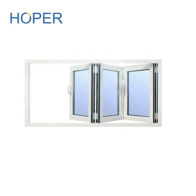 China Hurricane Proof Folding Aluminum Folding Window With Balcony for sale