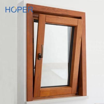 China Swing bulletproof aluminum tilt and turn windows with fly screen with bulletproof glass for sale