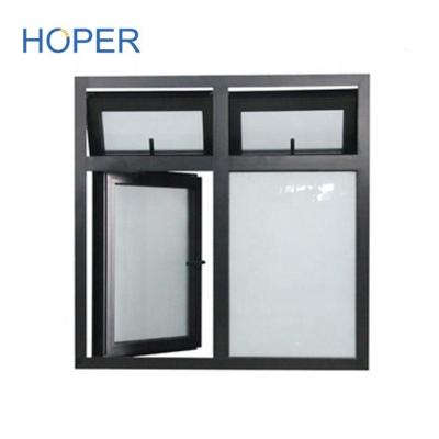 China Australian Standard Aluminum Swing Frame Replacement Restaurant Casement Window With Single/Double Glazing for sale