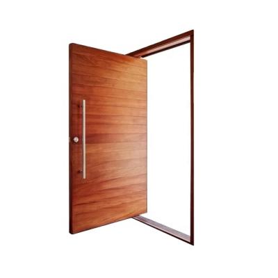 China Modern Wooden Pivot Entry Doors Big Minimalist Waterproof Designs for sale