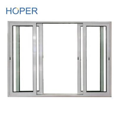 China Modern Australian Standard Aluminum Restaurant Sliding Glass Door Replacement for sale