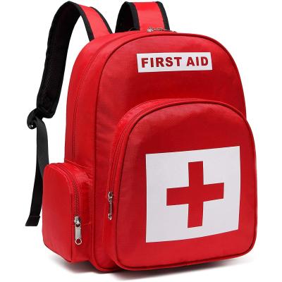 China 2021 Best Selling Waterproof Emergency 600D Polyester Material First Aid Responder Medical Backpack for sale