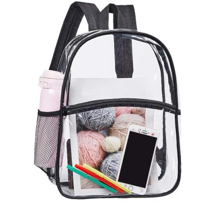 China PVC 2021 Custom Design PVC Waterproof Clear Bag And Transparent School Bag for sale