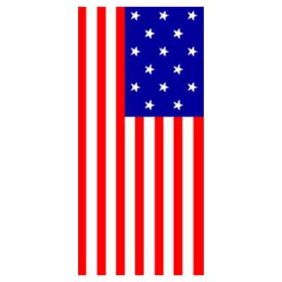 China American Flag Microfiber Sand QUICK DRY Terry Free Beach Towel With Custom Logo Print for sale