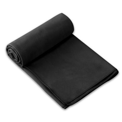 China Disposable Microfiber Gathering Water Super Absorbability Black Empty Gym Sport Towel For Men for sale