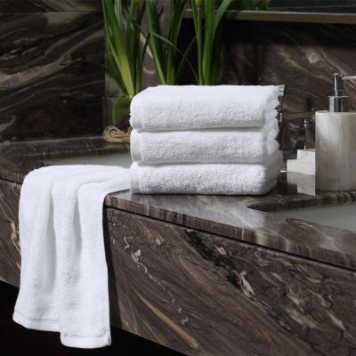 China Wholesale Hotel Quality 100% Plush White Five Star Towels Bath Cotton 70 x 140 for sale