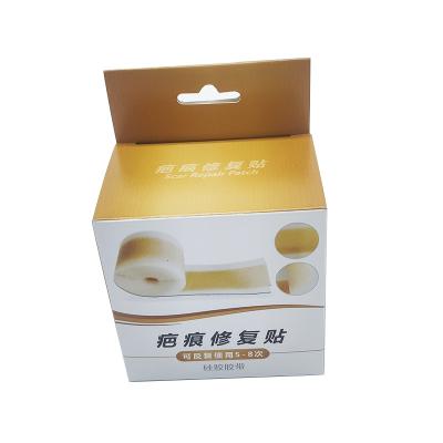 China Recyclable Customized Special Paper Box Hanger Personal Care Aid Tape Color Print Packaging Box With High Quality And Low Price for sale