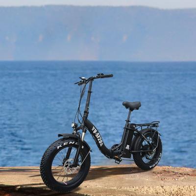 China US warehouse aluminum alloy in stock 20*4 fat tire mountain electric bicycle folding electric bikes for sale