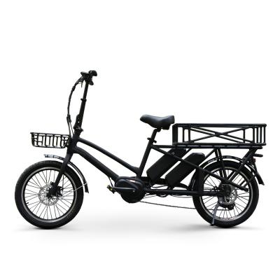 China New Design Aluminum Alloy Bicycle Cargo Trailer Electric Cargo Bike Aluminum Alloy Frame for sale