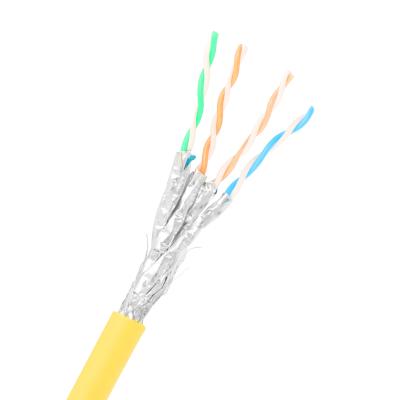 China Hot Sale High Quality Double Shielded Network Cable Bulk Cat7 Cable for sale