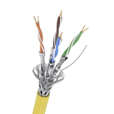 China 1000ft 305m Cat8 Network Cable 2000mhz Lan Cable 22awg Copper Conductor CAT 8 for sale