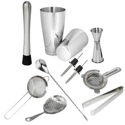 China New Eco-friendly Luxury Bar Tools Shaker Set Hot Sales Kitchen Cups Cocktail Shaker Bar Set Accessories for sale