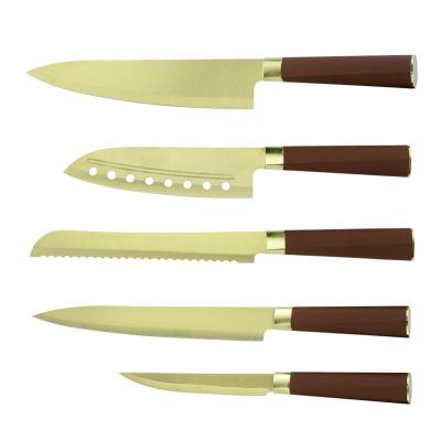 China Amazon Viable Hot Sale Kitchen Knife Set With Chef Knife, Steak Knife Set, Kitchen Knife Block Set for sale