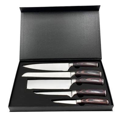 China Amazon Sustainable High Quality Knife Set 5CR15mov Stainless Steel 8