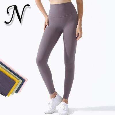 China Custom Breathable Moq Logo Push Up LULU High Waist Sex Butt Lifting Yoga Stockings Pants Gaiters For Women for sale