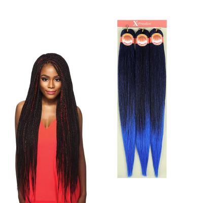 China Kanekalo n pre stretched synthetic braiding hair Kanekalo 3x pre stretched braiding hair for crochet braiding extension for sale