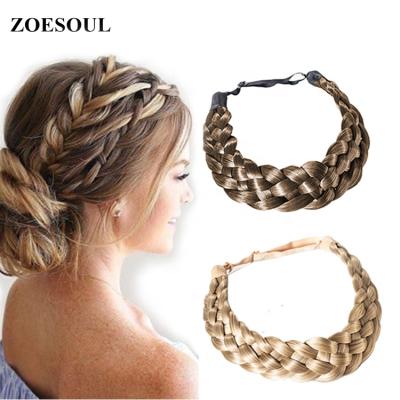 China New Boho Five Strand Braided Hair Band Wig Easy To Use/Good Quality For Synthetic Hair Extension Accessories for sale