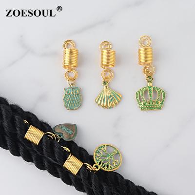 China New Fashion Tassels Spring Coil African Reggae Dread Beads Vintage Hair Location Jewelry for sale