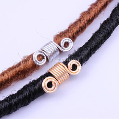 China African Black Spring Ring Buckle Dreadlocks Beads Braid Hair Extension Mix Color Wig Jewelry For Black Women for sale