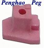 China ( Hole )Dental Lab Ceramic Peg/ Single Pointed Teeth Burning Rack for sale