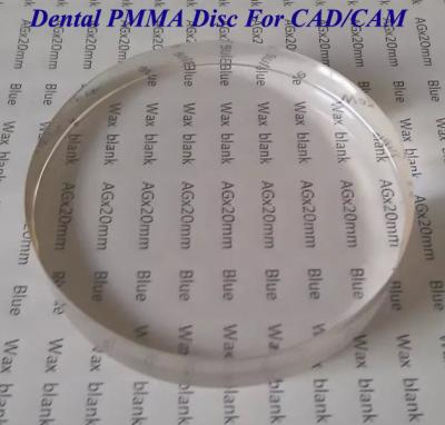 China Clear Color Dental PMMA Disc for CAD/CAM System for sale