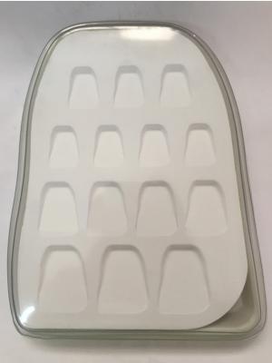 China Dental Porcelain  Mixing Slab (  Plate),14 Slots , having plastic Cover& Bottom for sale