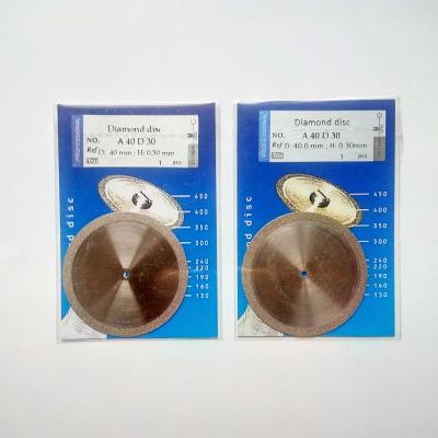 China Dental Using Diamond Disc (Diamond Cutter )(Stainless & diamond particle material) for sale