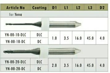 China Dental CAD / CAM Milling Burs ( For Yena CAD/CAM milling machine) for sale